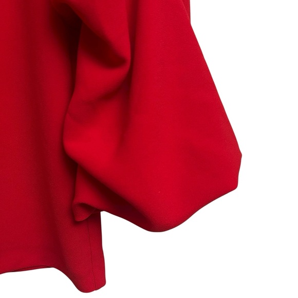 H&M Red Ruffle Sleeve Blouse - Picture 3 of 10